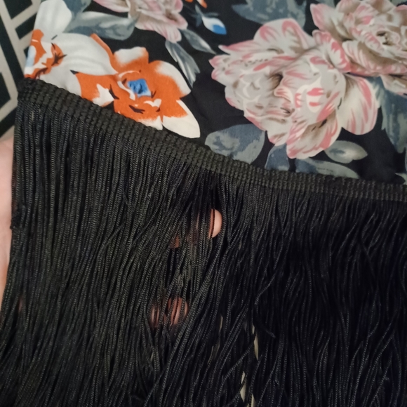 Carmen Marc Valvo Floral Open Front Duster • Robe • Cover Up • M/L - Picture 6 of 11